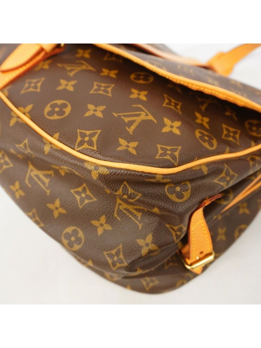 Louis Vuitton Shoulder Bag Monogram Saumur 35 Brown - Picture 6 of 12